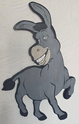 Shrek   Donkey - der Esel Sammelfigur z. Hängen Bild  Holz