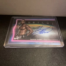 2025 TOPPS MIDNIGHT UFC RASHAD EVANS HORIZON SIGNATURES AUTO