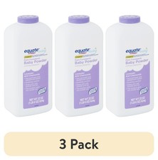  3 pack Equate Pure Cornstarch Baby Powder with Lavender and Chamomile, 22 oz