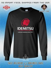 IDEMITSU Japanese Petroleum Logo Men's Long Sleeve T-Shirt American Size T-Shirt