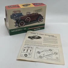 Metal Kit Ford Model A Roadster by Hubley 1950s Lancaster PA Box Only Display
