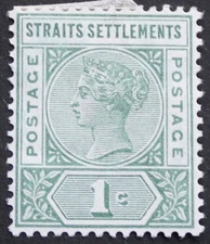 Malaya/Straits Settlements 1892 QV One Cent SG 95 mint
