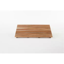 Natural Teak 14 In. X 24 In. Gala Bathroom Shower Mat