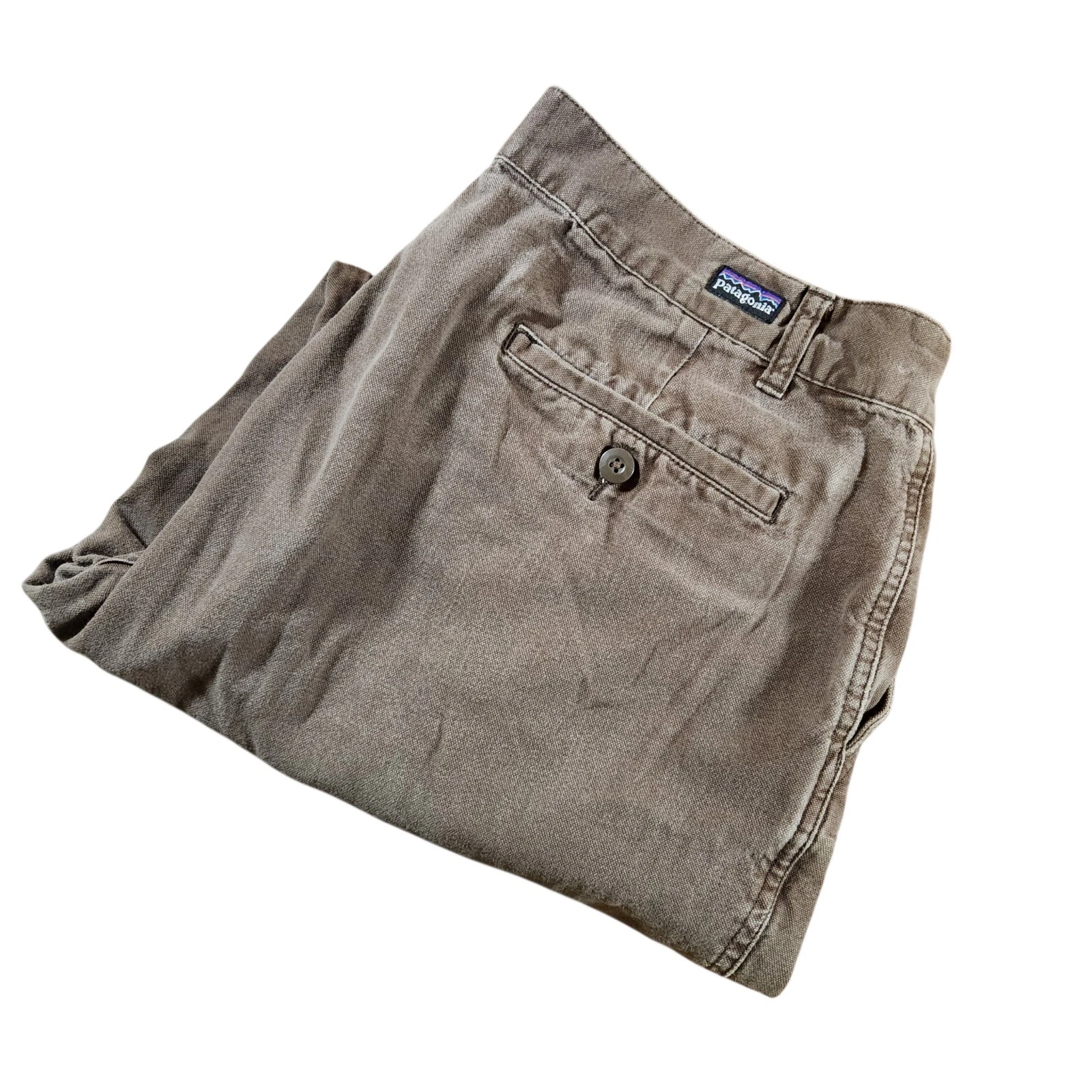 Patagonia VTG Y2K 2000 Organic Cotton Duck Canvas Chino Slacks Pants Men's 38x29