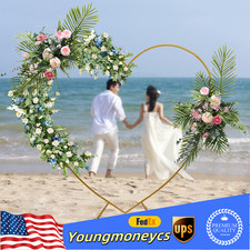 6.89ft Love Heart Shaped Frame Display Arch Kit Gold Metal Balloon Stand