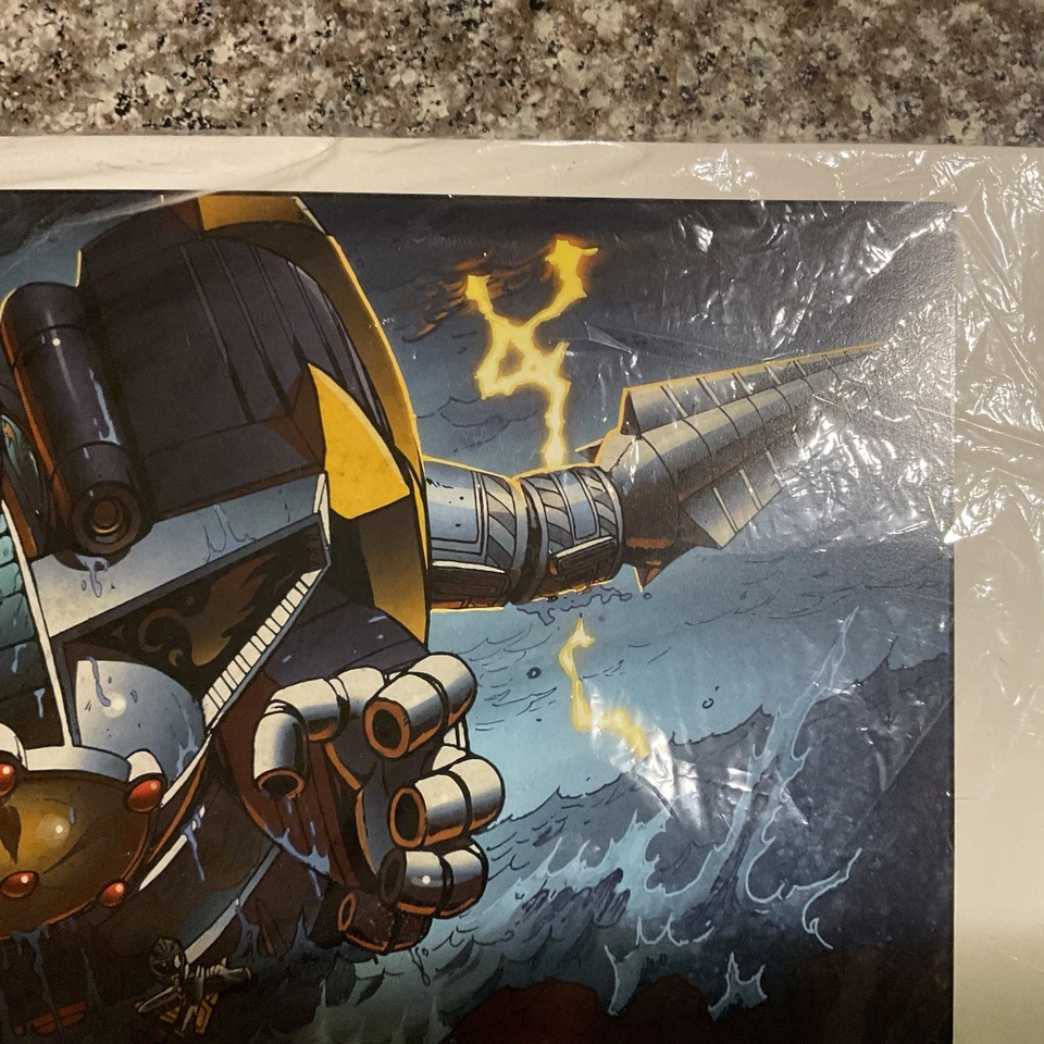 17x11 Dragonzoid Vs. Green Ranger Print Signed By Matt Frank. - Image 4 of 4