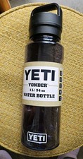 New YETI Yonder Bottle w/ Chug Cap 34 oz/1 L NAVY Translucent