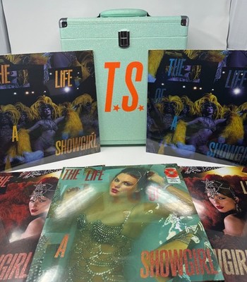 Taylor Swift The Life Of A Showgirl Vinyl Case Bundled 5x Vinyls!  SHIPS NOW 