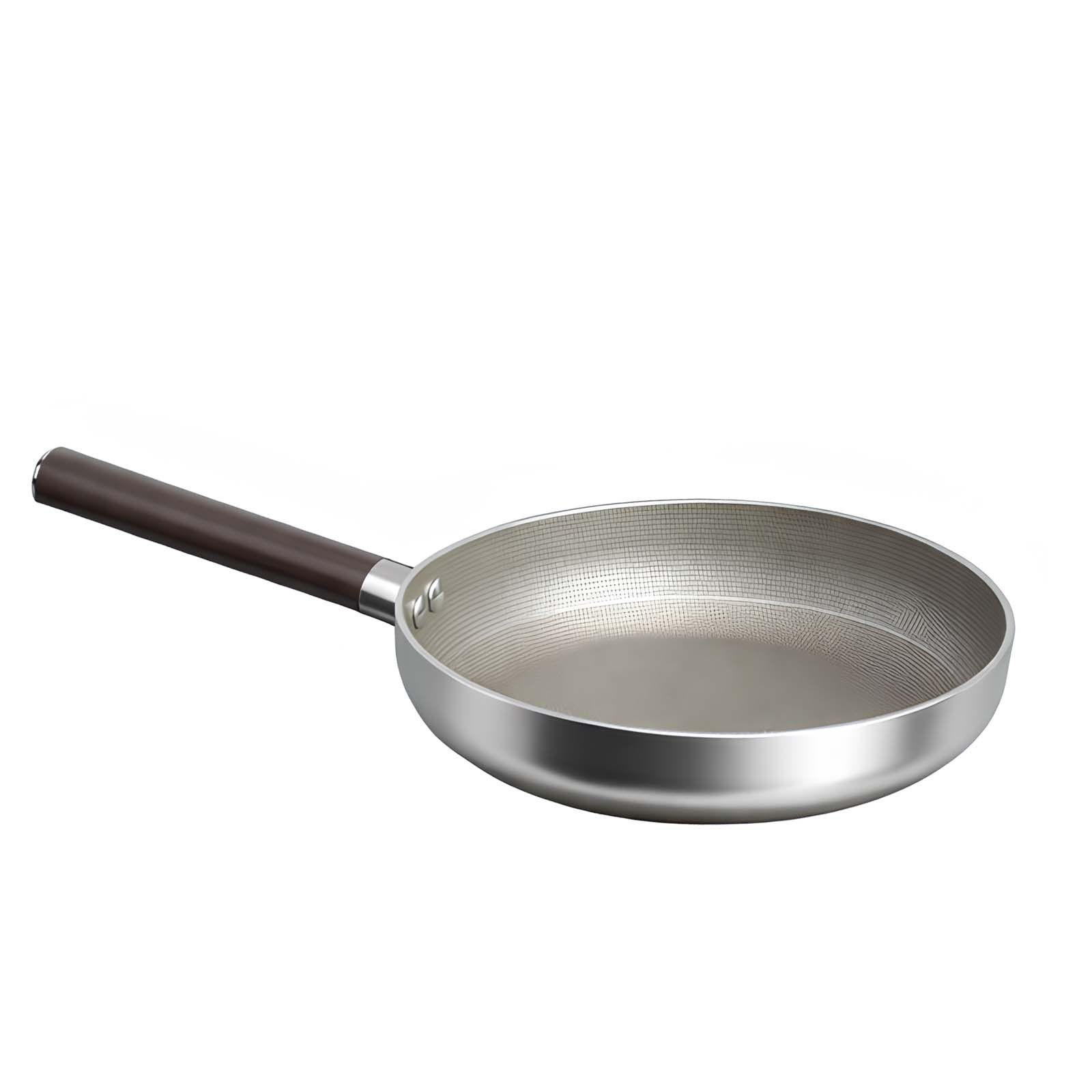 Poêle Cheffinger induction 24cm antiadhésive à manche effet bois pour plaque vitrocéramique et gaz
