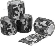 Camo Tape Wrap, Rolls Self-Adhesive Camouflage Tape, Black/White