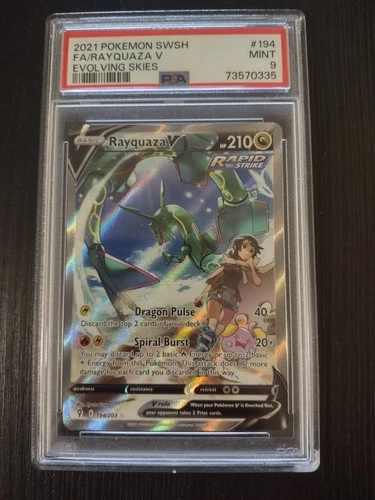 rayquaza v alt art 194/203 psa 9