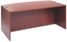 Alera ALE Valencia Bow Desk Shell ALEVA227236MC - Medium Cherry