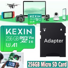2/4Pack 256G Micro SD Cards SD Card A1 V30 U3 TF Memory Cards For GOPro/Camera