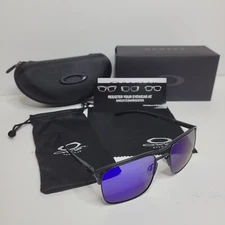 Oakley Holbrook Ti Sunglasses Titanium Frame Black / Blue