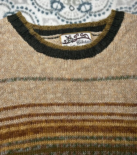 Heirloom Collectibles Knit Sweater Women's M Multicolor Striped Pullover - Picture 4 of 6