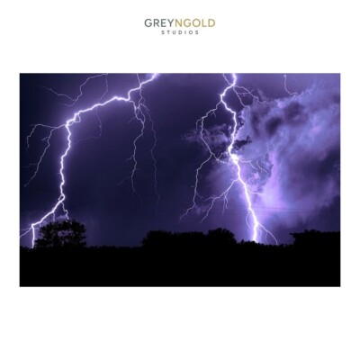 Beautiful Scene of Lightning Poster WallArt Print pick size A4/A3/A2/90x60cm