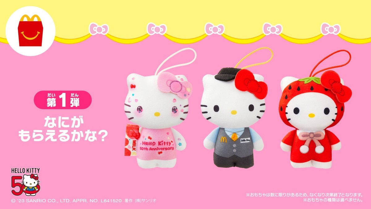 McDonald's Hello Kitty 50th Anniversary Happy Set Toy 50