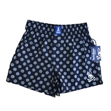 NWT Psycho Bunny Men s Polka Dots Shorts Pajamas Medium Black Gray Cotton 2013