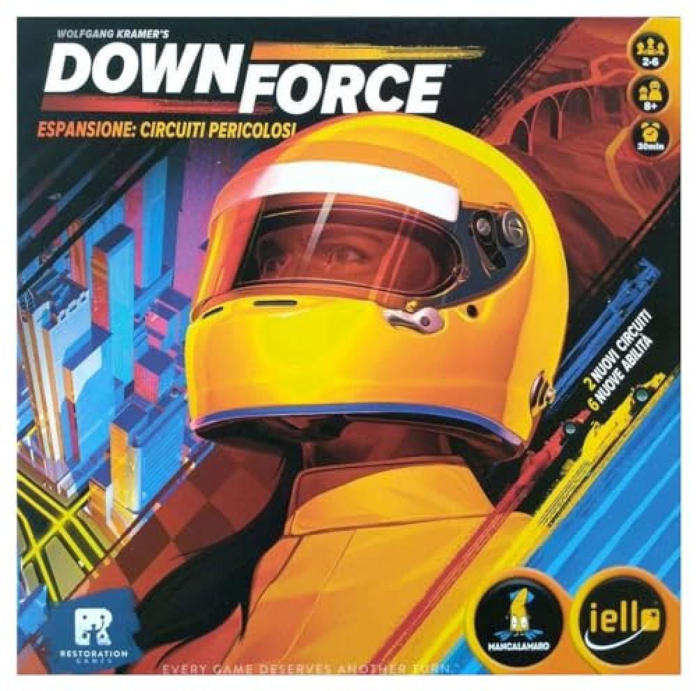 (TG. Taglia unica) IELLO IEL51555 Downforce: Danger Circuit Expansion Board Game