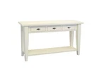 Wall Console Wall Table TV Board Wood Cream White with Drawers Shabby Chic (9834)