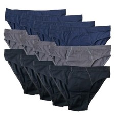 12 Pezzi slip uomo 100% cotone colori scuri mutande taglia 4 5 6 7 8 qualità top