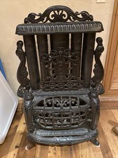 F&L Khan & Bros Antique Iron Stove 1895 Hamilton Ohio