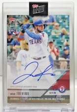 Jose Trevino 2018 Topps Now Baseball #336 on-card Autograph Auto RC /99  RANGERS