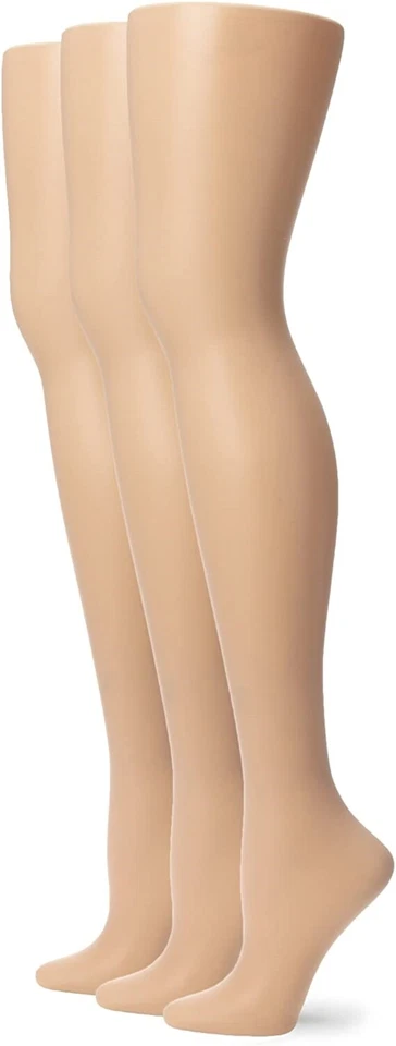 Hue 265316 Women's So Silky Sheer Control Top Pantyhose 3 Pack Size 1 - Image 2 of 2