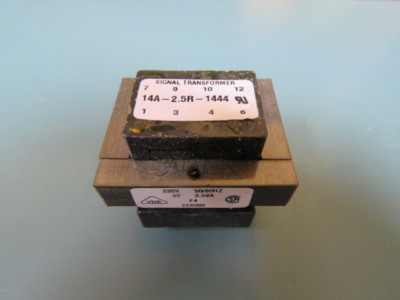 SIGNAL TRANSFORMER  09S115723 Qty of 4 per Lot TRANSFORMER 14A-2.5R-1444; 230V