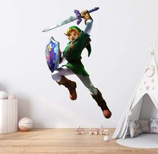Link Legend Of Zelda Wall Decal Sticker Kids Room Art Mural LZ01