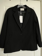 women  s black blazer jacket coat outwear