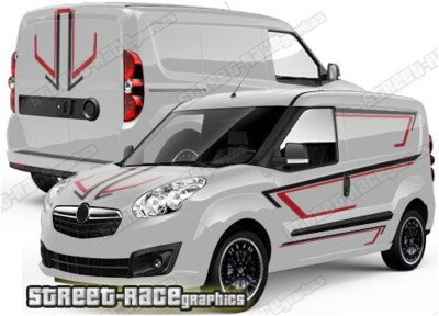 Fiat Doblo VOLL 011 Sport Van Racing Streifen Abziehbilder Grafik Vinyl Aufkleber