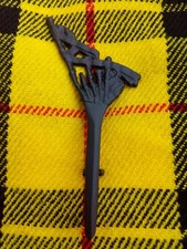 Scottish Bagpipe Kilt Pin In Matt Black Finish Brooch Kilt Pin Kilt Pins