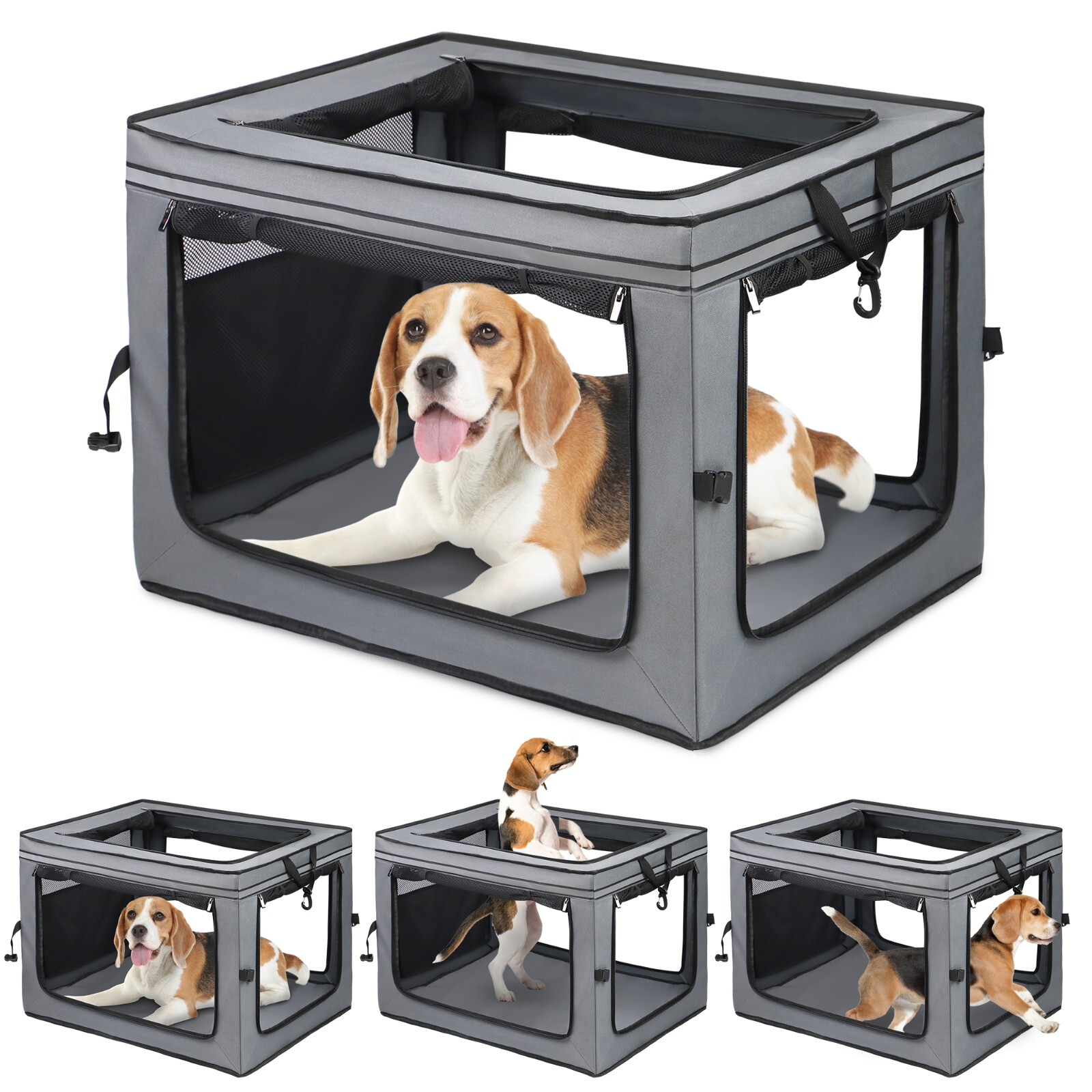 30 In Dog Crate for Medium Dogs Portable Dog Crate30.0"L x 2