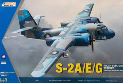 Kinetic Model ROCAF Grumman S-2A/E/G Tracker 1/48 SCALE  #48074 Model Kit~MIB