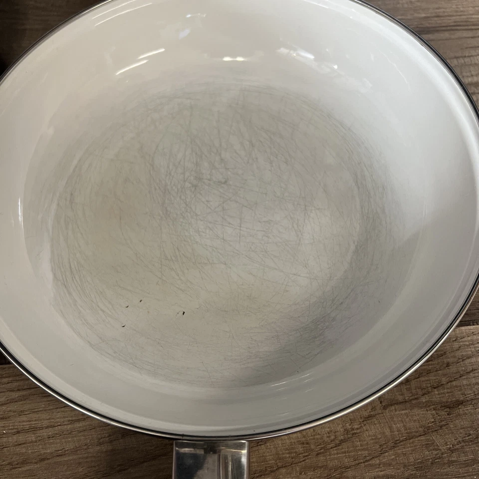 5 Piece STUDIO NOVA UN427 Fresh Mint Pattern COOKWARE Frying Pan Pots & Pans Set - Image 4 of 4