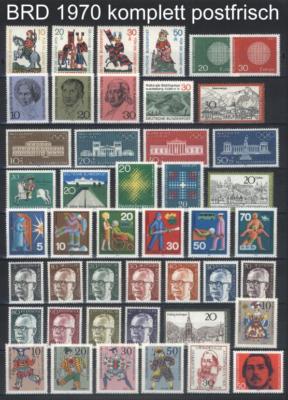 Bund komplett 1970, 1971, 1972, 1973, 1974, 1975, 1976, 1977, 1978, 1979 ** BRD