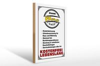 Holzschild Spruch 30X40Cm Firma Oma Gmbh Kostenfrei