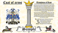 Lackowski-Lekow COAT OF ARMS HERALDRY BLAZONRY PRINT