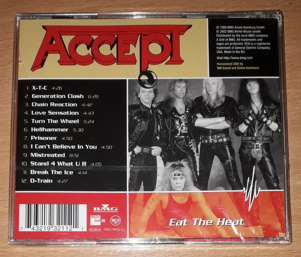 Accept - Eat The Heat CD Remastered Edition (Heavy Metal) ACCEPT REECE *NEU/OVP* - Bild 2 von 2