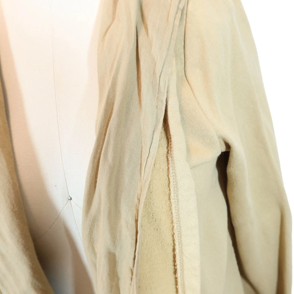 PRAIRIE UNDERGROUND Unphased Quarry Tan Gauze Trim Open Hoodie Sweatshirt Size S - Image 3 of 4