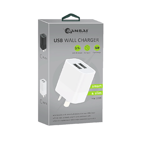 Dual Outlets 3.1A USB Wall Charger Easy to Carry and Travel - Bild 1 von 5