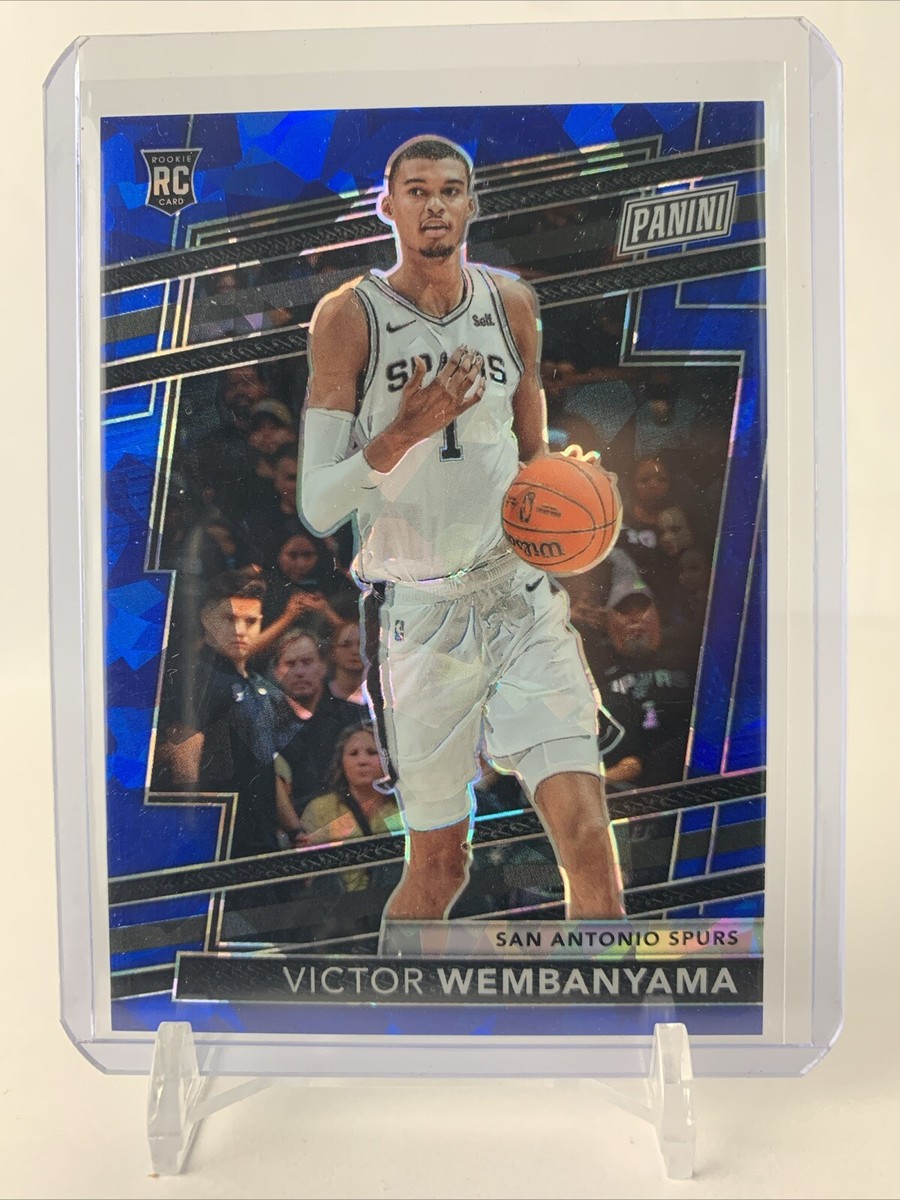 ワンオブワン　ウエンバンヤマ　ウェンバニャマ　RCカード 2024 Panini National VIP Prizm Blue Cracked Ice #RC1 Victor