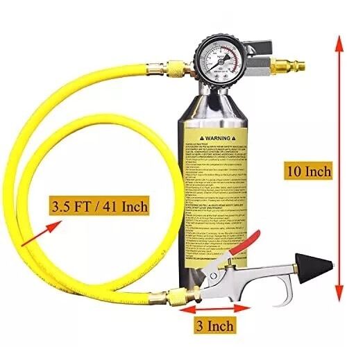 Ac Flush Kit Car Air Conditioner System Lines Flush Gun Kit Ac Flushing Canister eBay