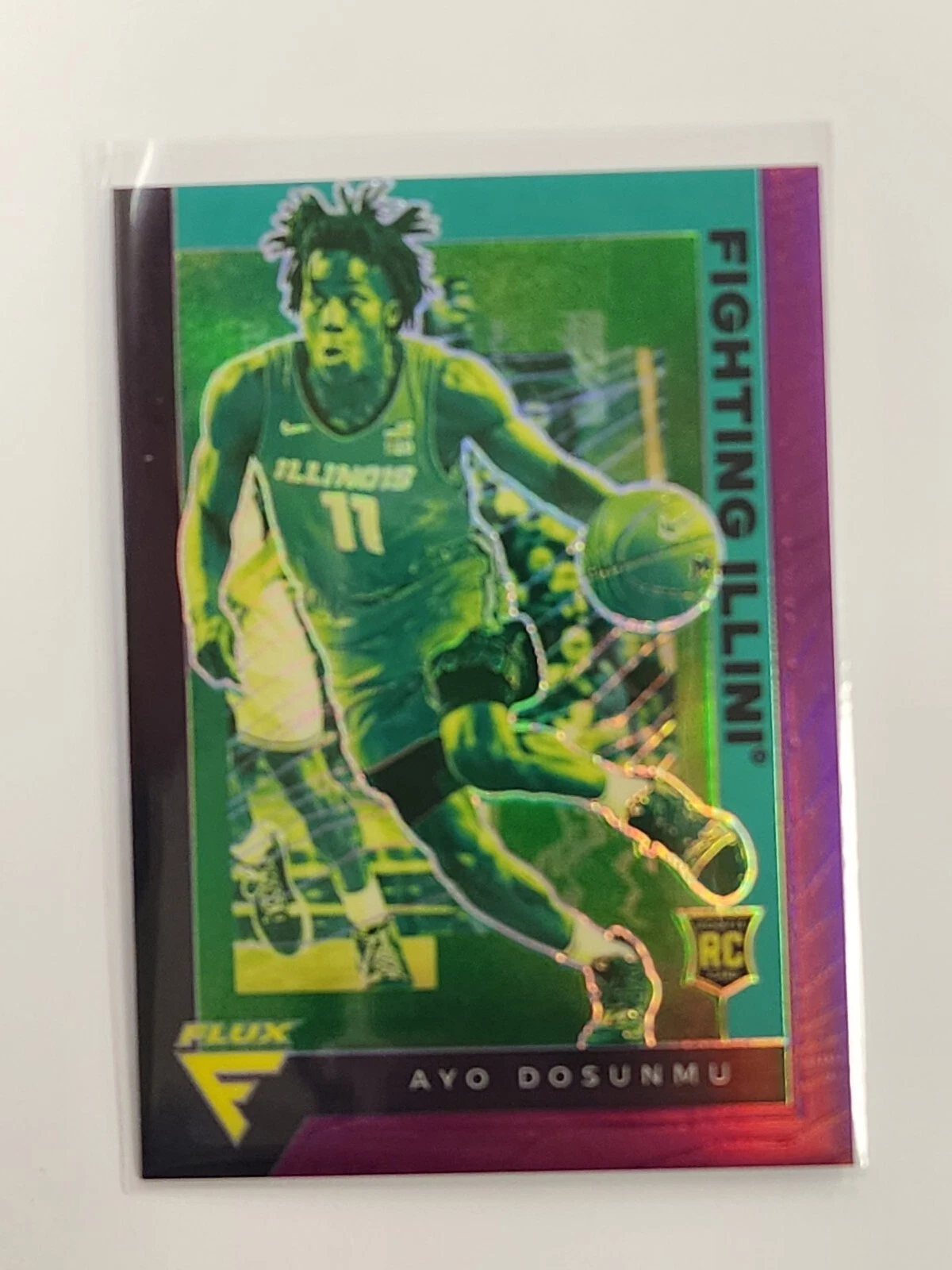 2021 Panini Chronicles Draft Picks Ayo Dosunmu FLUX #21/49 RC card #244