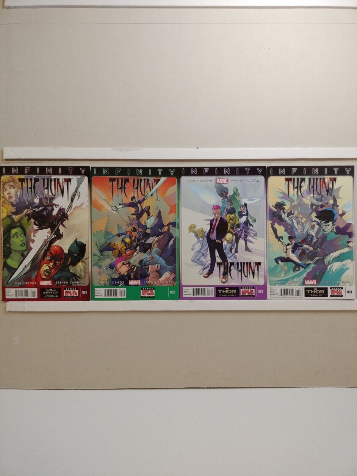 INFINITY: THE HUNT  Complete Set of 4   (Marvel) 2013-2014 🔥🔥👀