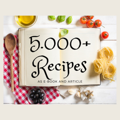 100 PLR E-Book´s & Artikel zu englischen Rezepten