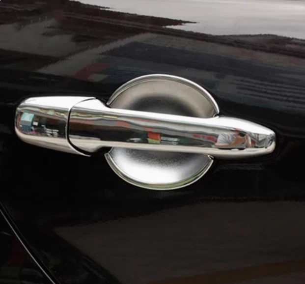 Mirror + Door Handle Bowl Frame Cover Trim Chrome For 03-08 Mazda 2 3 6 Set 14PS - Imagem 4 de 4