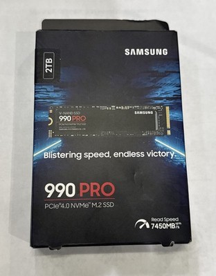 Samsung 990 PRO 2TB NVMe PCIe 4.0 M.2 2280 (MZ-V9P2T0B/AM) Internal SSD