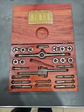 Vintage HANSON Ace Tap Die Set in Original Wood Box